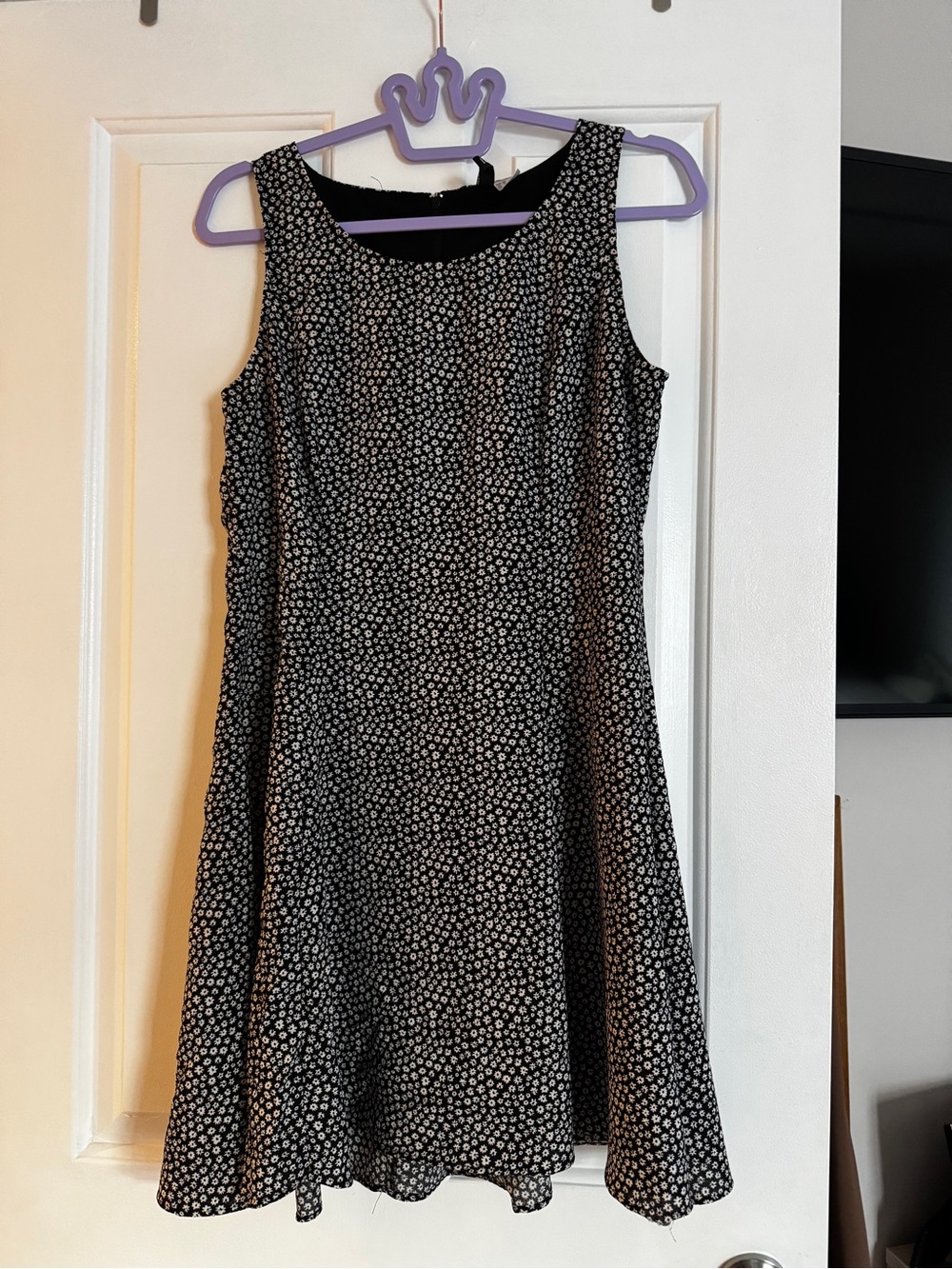 Divided Ditsy Daisy Sleeveless Skater Dress